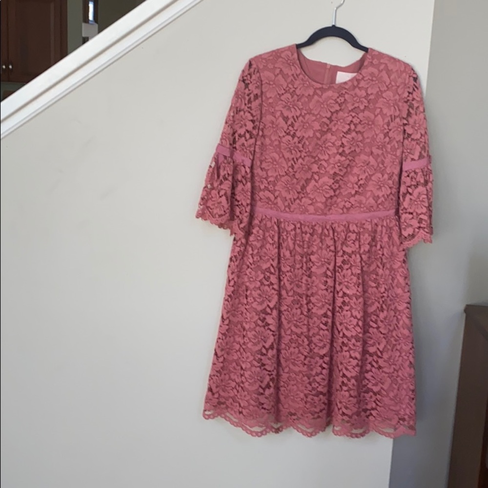 Gal Meets Glam Josephine Floral Lace Dress. - Picture 7 of 11